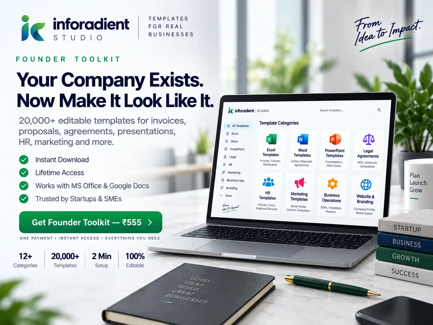 A page from the company profile deck